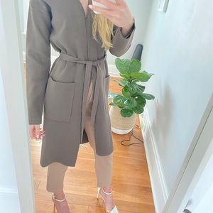 Babaton Ty Cardigan olive long cardigan